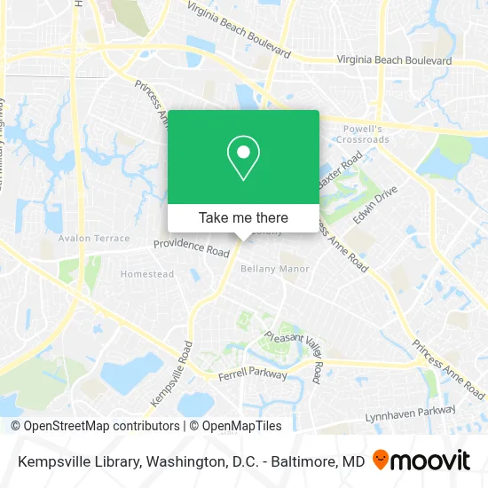 Kempsville Library map