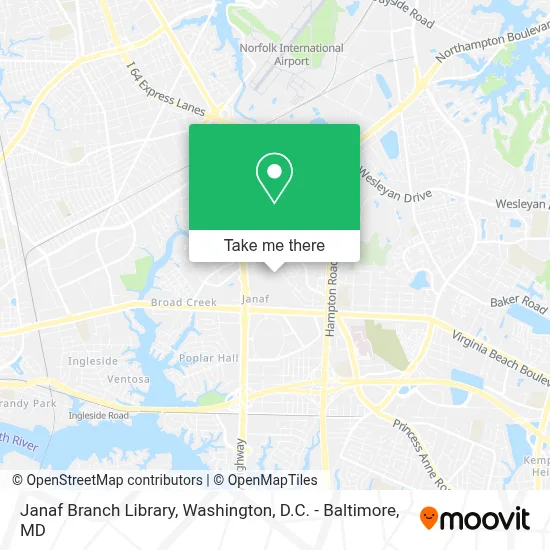 Janaf Branch Library map