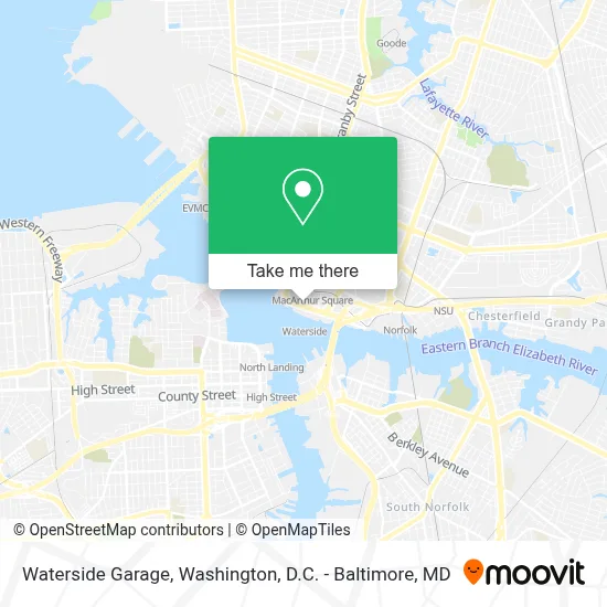 Waterside Garage map