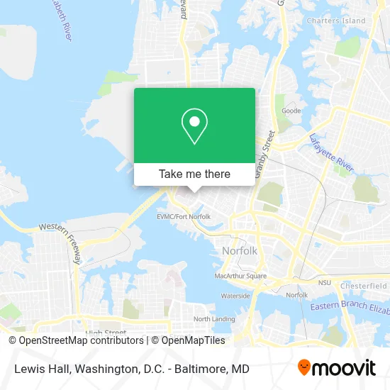 Lewis Hall map