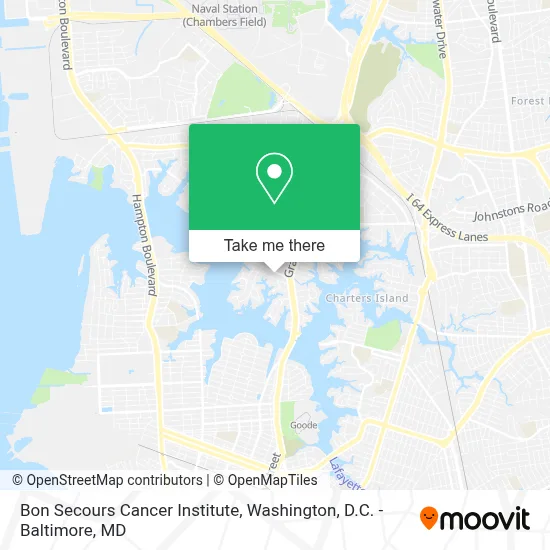 Bon Secours Cancer Institute map