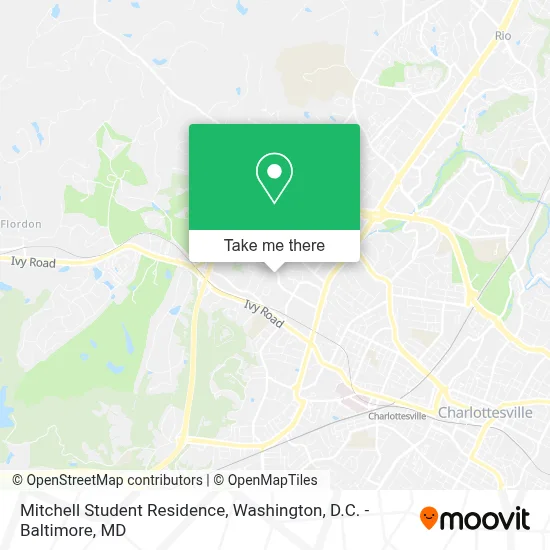 Mitchell Student Residence map