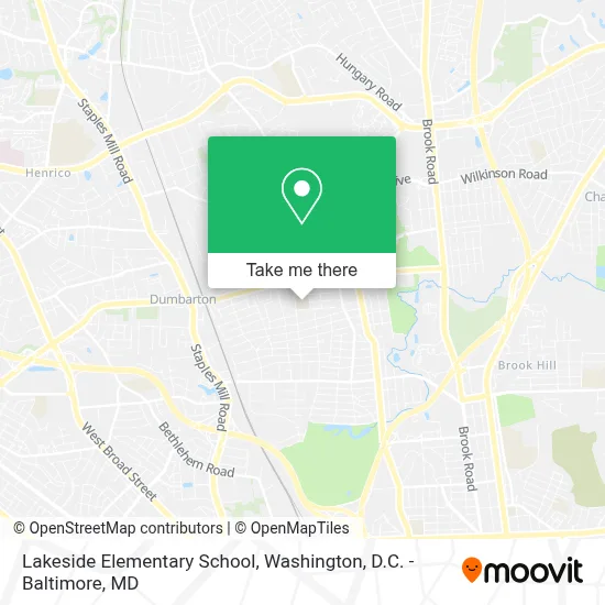 Lakeside Elementary School map
