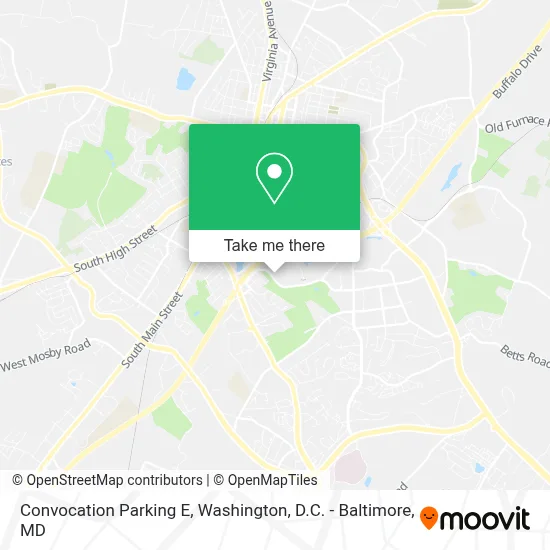 Convocation Parking E map