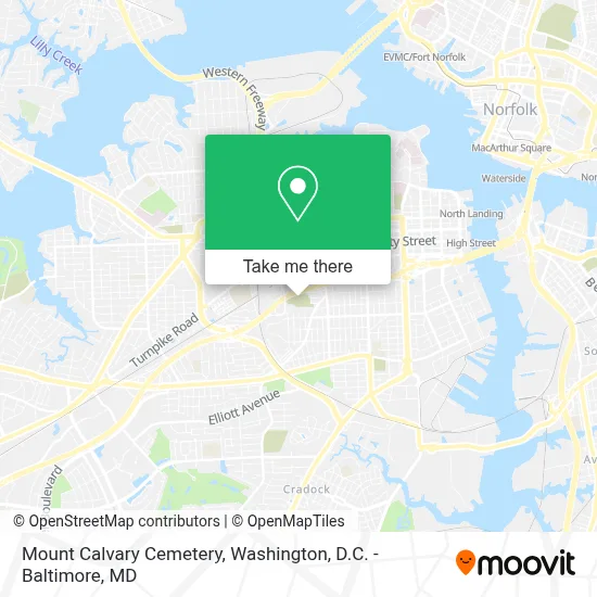 Mount Calvary Cemetery map