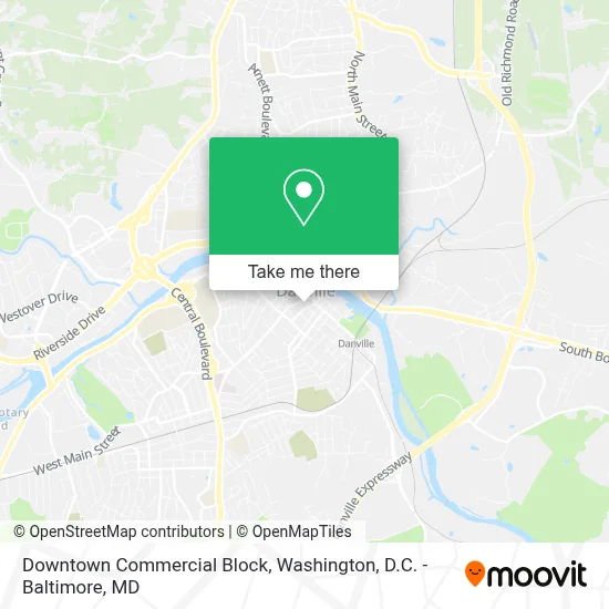 Downtown Commercial Block map