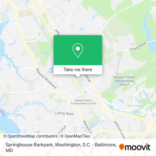 Springhouse Barkpark map