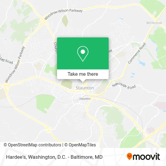 Hardee's map