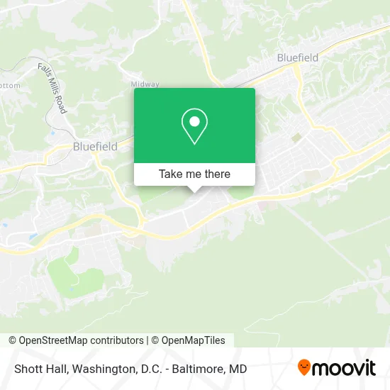 Shott Hall map
