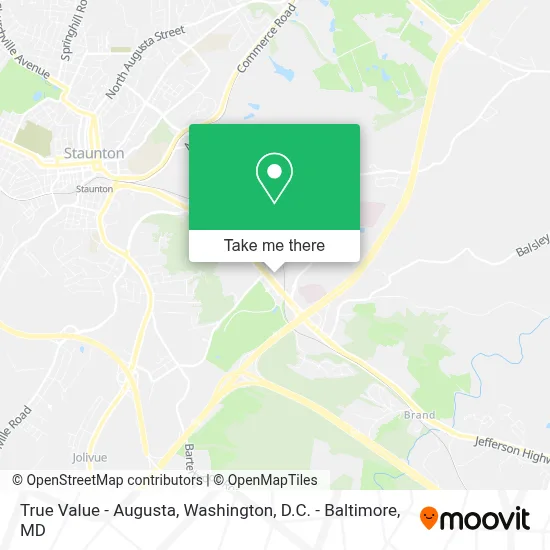 True Value - Augusta map