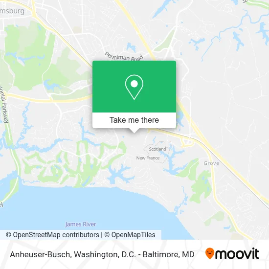 Anheuser-Busch map