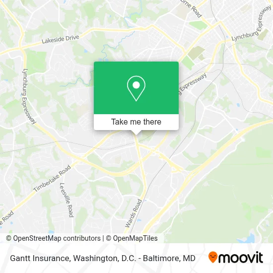 Gantt Insurance map