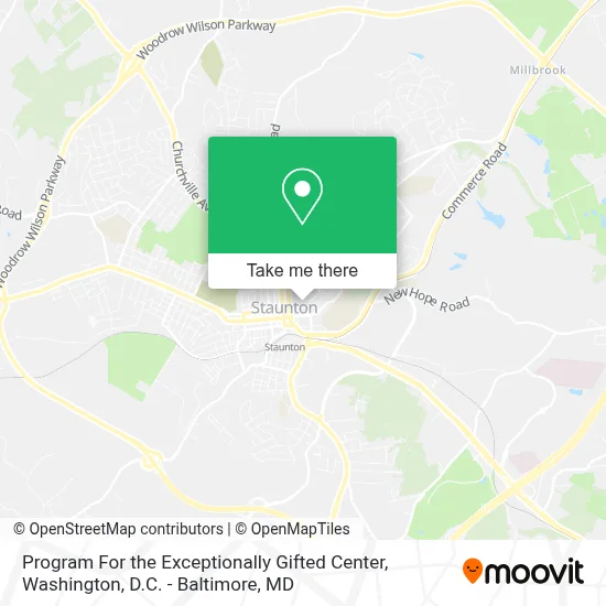 Program For the Exceptionally Gifted Center map