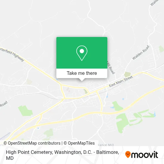 High Point Cemetery map