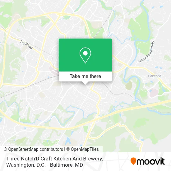 Three Notch'D Craft Kitchen And Brewery map