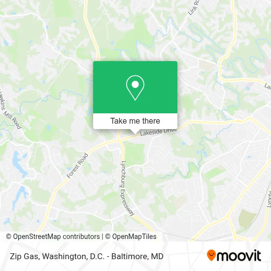 Zip Gas map