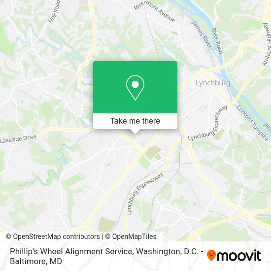 Phillip's Wheel Alignment Service map