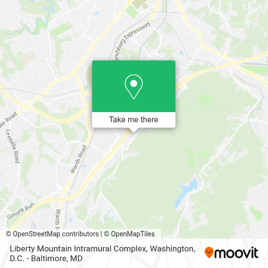 Liberty Mountain Intramural Complex map