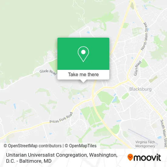 Unitarian Universalist Congregation map