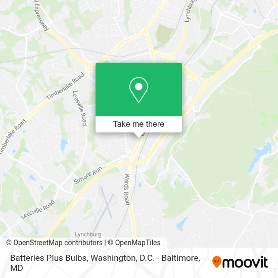 Batteries Plus Bulbs map