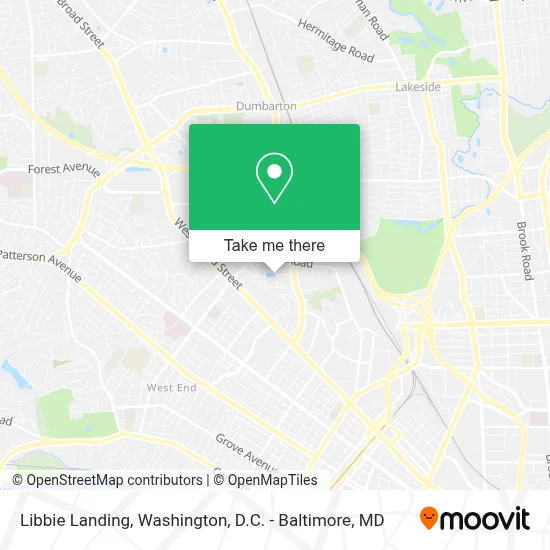 Libbie Landing map