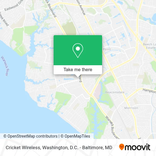 Cricket Wireless map