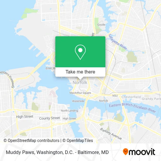 Muddy Paws map