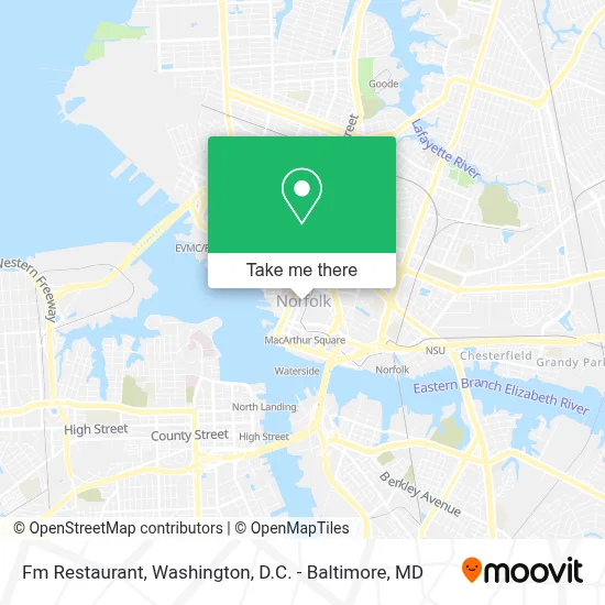 Fm Restaurant map
