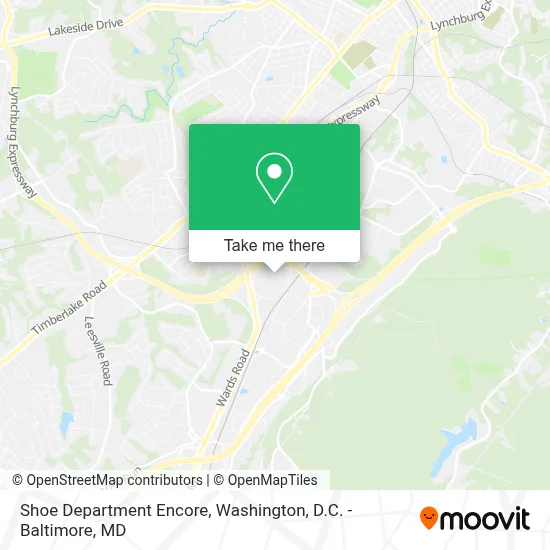 Shoe Department Encore map