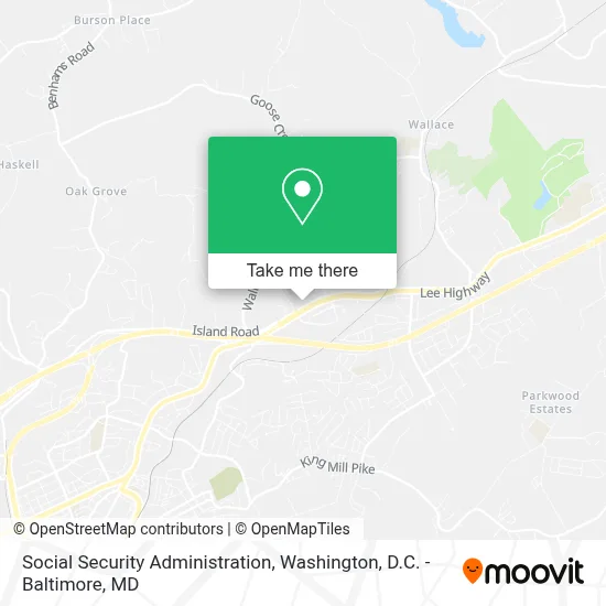 Social Security Administration map