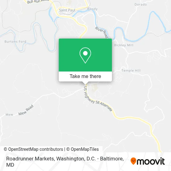 Roadrunner Markets map