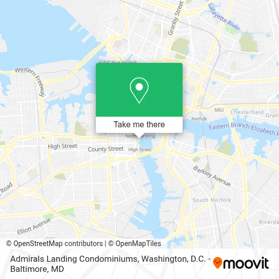 Admirals Landing Condominiums map