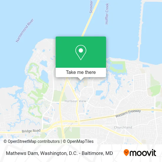 Mathews Dam map