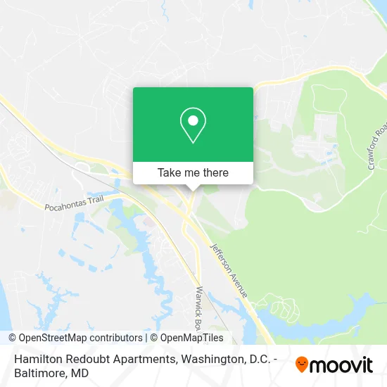 Hamilton Redoubt Apartments map