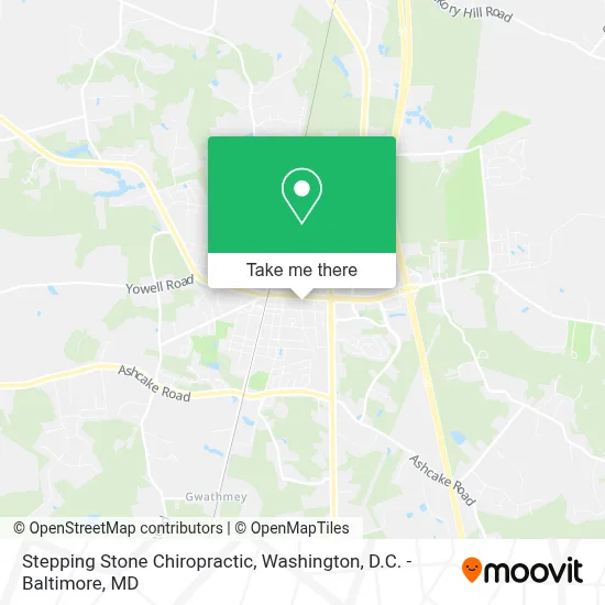 Stepping Stone Chiropractic map