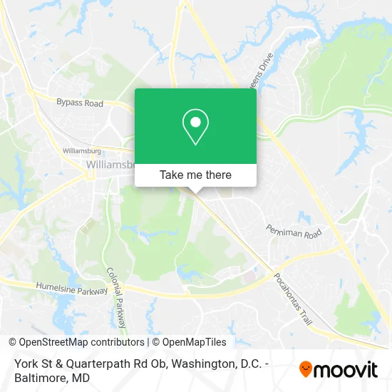 York St & Quarterpath Rd Ob map