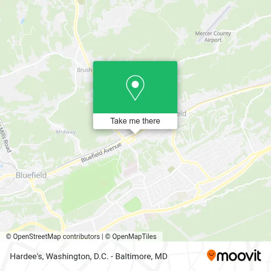 Hardee's map