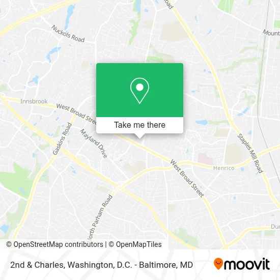 2nd & Charles map