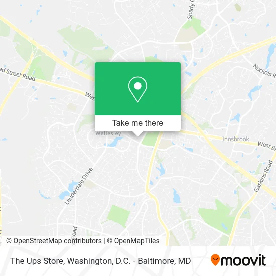 The Ups Store map