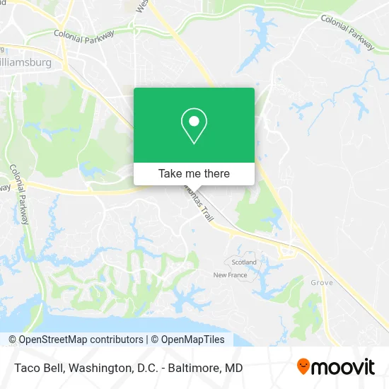Taco Bell map