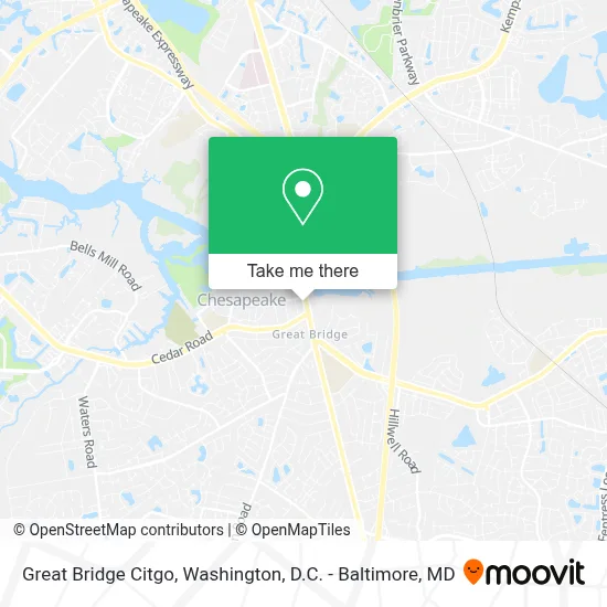 Great Bridge Citgo map