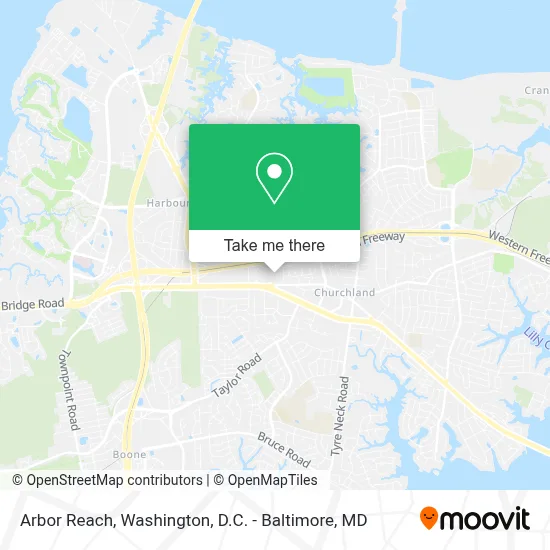 Arbor Reach map