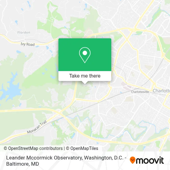 Leander Mccormick Observatory map