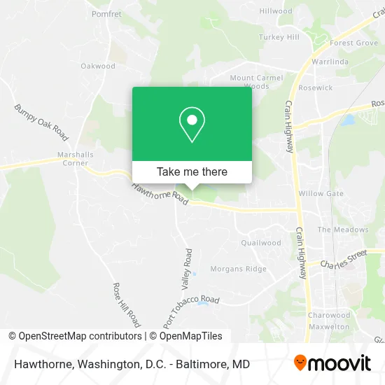 Hawthorne map
