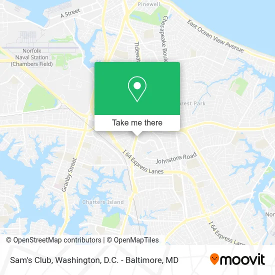 Sam's Club map