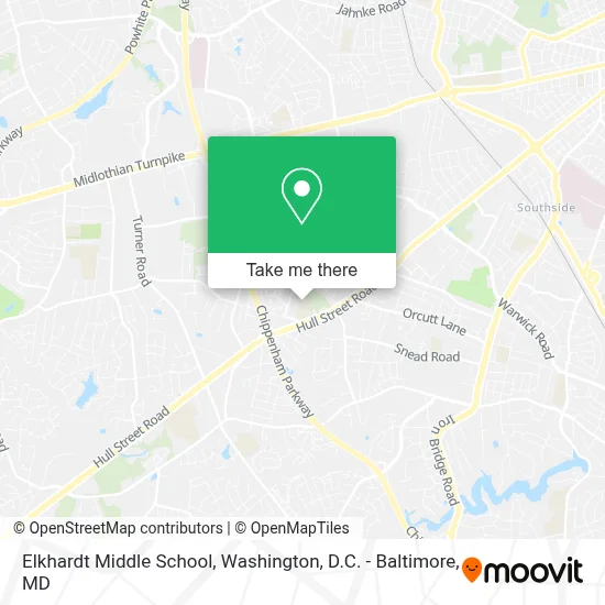 Elkhardt Middle School map
