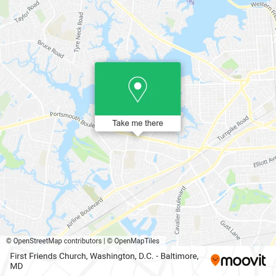 First Friends Church map
