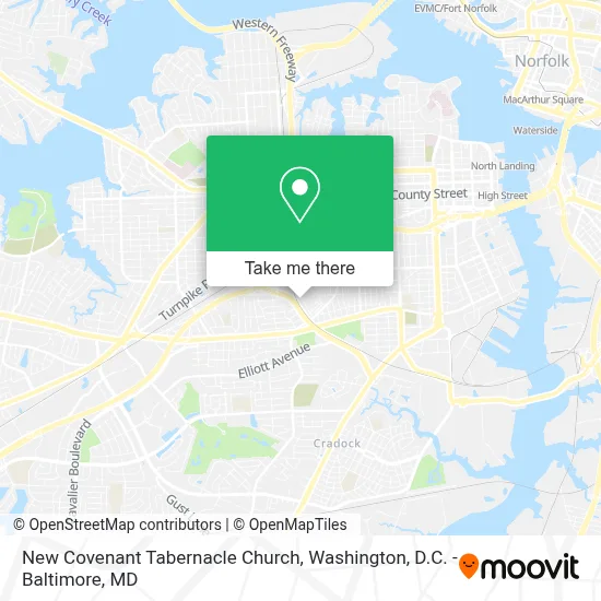New Covenant Tabernacle Church map