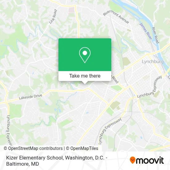 Kizer Elementary School map