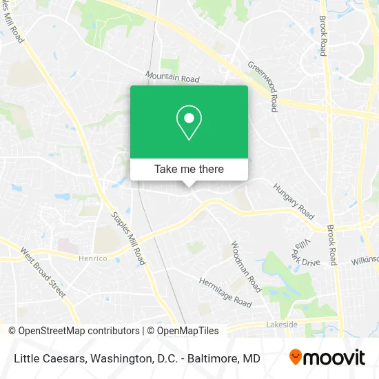 Little Caesars map